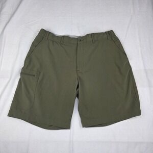Drake Men's Large Grayson Creek Short Castlerock Green Zip Pocket Gorpcore